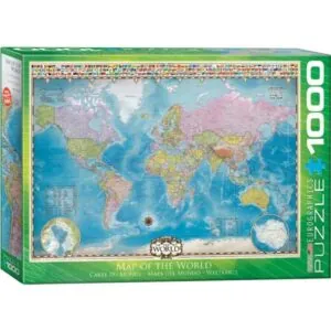 PUZZLE EUROGRAPHICS : CARTE DU MONDE - 1000 PIECES