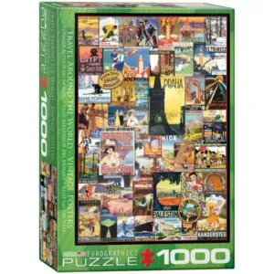 PUZZLE EUROGRAPHICS - VOYAGEZ AUTOUR DU MONDE - 1000 PIECES
