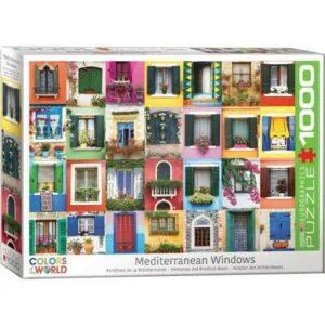 PUZZLE EUROGRAPHICS - COULEURS DU MONDE : FENETRES DE LA MEDITERRANNEE - 1000 PIECES