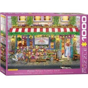 PUZZLE EUROGRAPHICS : FLEURS PETALES EN PELUCHES - 1000 PIECES
