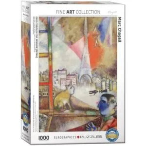 PUZZLE EUROGRAPHICS - BEAUX-ARTS - M. CHAGALL : PARIS PAR LA FENETRE - 1000 PIECES