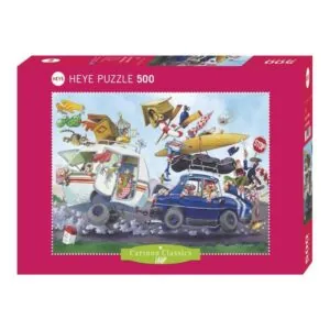 PUZZLE HEYE - CARTOON - J.J. LOUP : OFF ON HOLIDAY - 500 PIECES