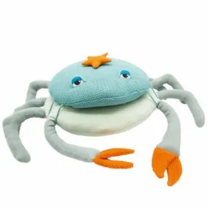 COUSSIN GRAND CRABE TURQUOISE - L'OISEAU BATEAU