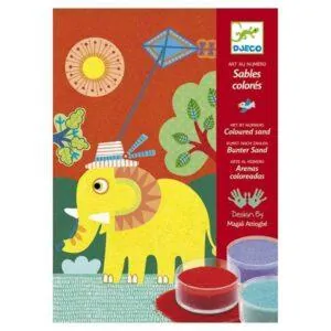 COFFRET SABLES COLORES : EN PLEIN AIR - DJECO