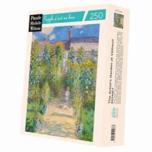 PUZZLE BOIS WILSON - C. MONET : JARDIN DE L'ARTISTE A VETHEUIL - 250 PIECES