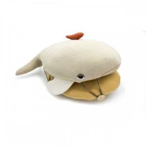 COUSSIN GRANDE BALEINE SABLE - L'OISEAU BATEAU