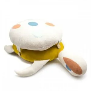 COUSSIN GRANDE TORTUE ECRUE - L'OISEAU BATEAU