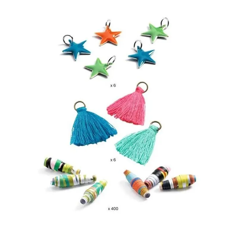 COFFRET PERLES DE PAPIER ET BRACELETS A CREER - DJECO – Image 3