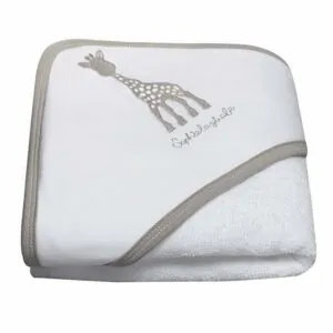 CAPE DE BAIN BLANCHE - SOPHIE LA GIRAFE