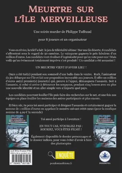 MEURTRE SUR L'ÎLE MERVEILLEUSE-LIVRET DE L'ORGANISATEUR
