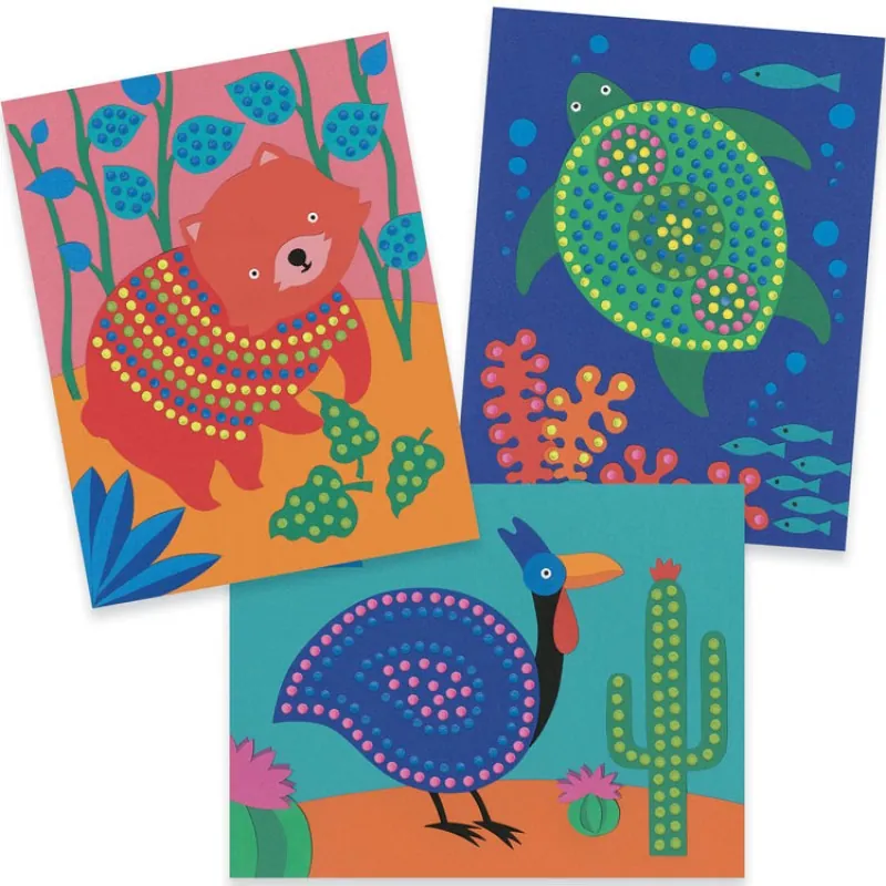 COFFRET PEINTURE AU BATON - POINTILLISME - DJECO – Image 3
