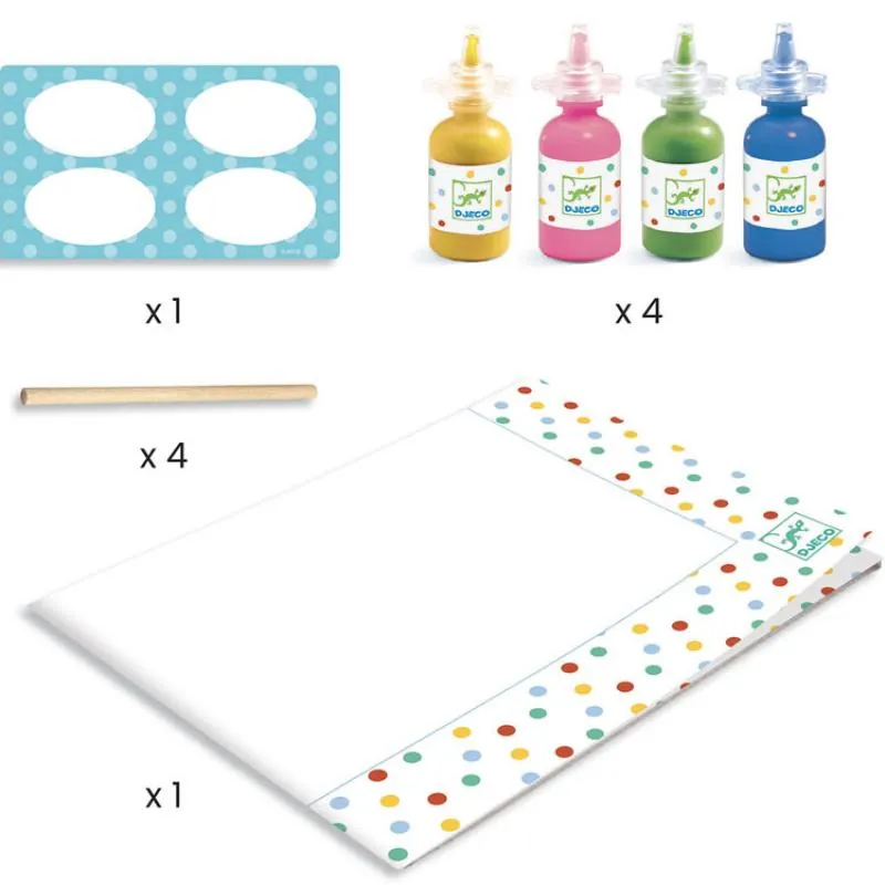 COFFRET PEINTURE AU BATON - POINTILLISME - DJECO – Image 5