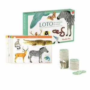 LOTO DES ANIMAUX - TOUT AUTOUR DU MONDE - MOULIN ROTY