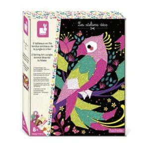 COFFRET TABLEAUX EN FILS TENDUS - ANIMAUX DE LA JUNGLE - JANOD