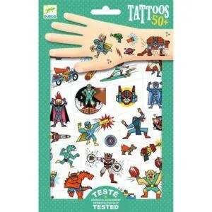 TATOUAGES HEROES VS VILAINS - DJECO