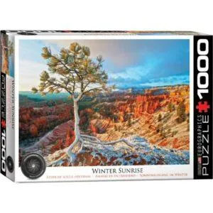 PUZZLE EUROGRAPHICS : LEVER DE SOLEIL HIVERNAL - 1000 PIECES
