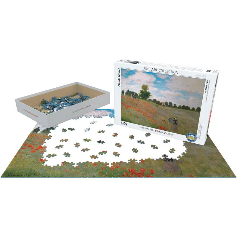PUZZLE EUROGRAPHICS - BEAUX ARTS - C. MONET : LES COQUELICOTS - 1000 PIECES – Image 3