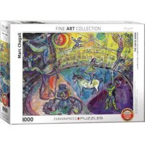 PUZZLE EUROGRAPHICS - BEAUX ARTS - M. CHAGALL : LE CHEVAL DE CIRQUE - 1000 PIECES