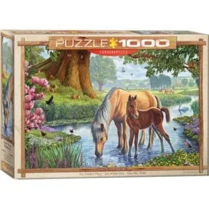 PUZZLE EUROGRAPHICS - S. CRISP : LES PONEYS FELLS - 1000 PIECES