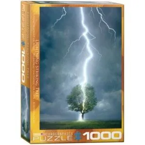 PUZZLE EUROGRAPHICS : FOUDRE FRAPPANT UN ARBRE - 1000 PIECES