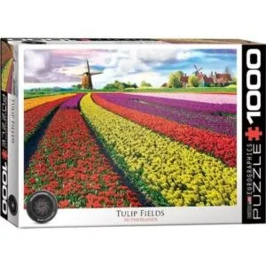 PUZZLE EUROGRAPHICS : CHAMP DE TULIPES PAYS BAS - 1000 PIECES