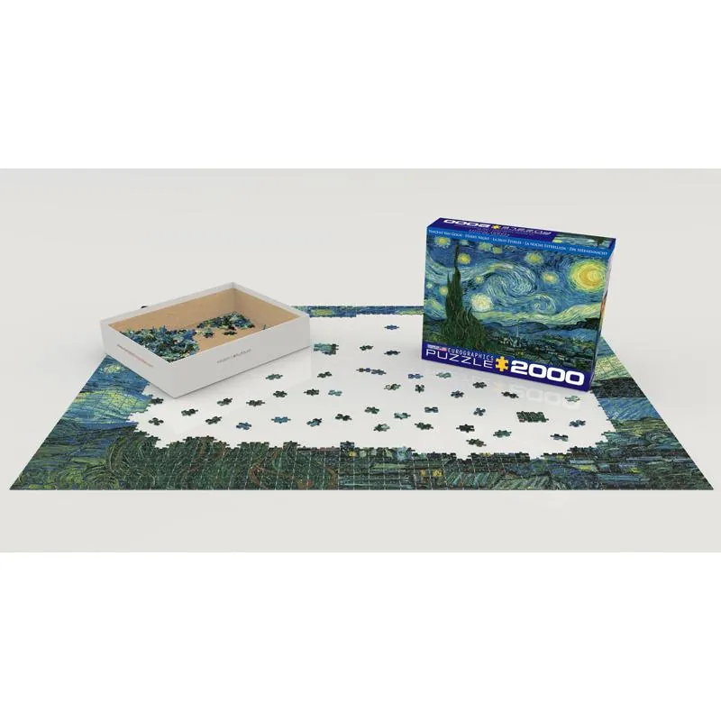 PUZZLE EUROGRAPHICS - V. VAN GOGH : LA NUIT ETOILEE - 2000 PIECES – Image 3