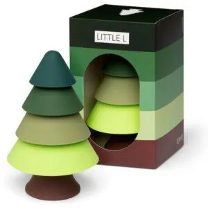 TOUR A EMPILER SAPIN VERT SILICONE - LITTLE L