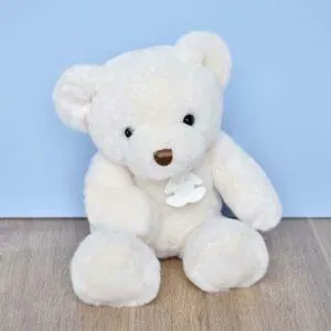 PELUCHE OURSON TITOURS BLANC 34 CM - HISTOIRE D'OURS