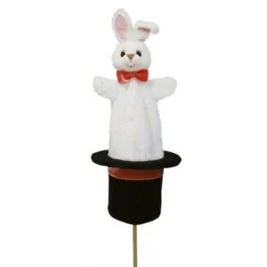 MAROTTE LAPIN DANS CHAPEAU DE MAGICIEN - BASS AND BASS