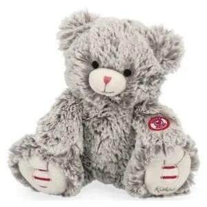 PELUCHE OURS PRESTIGE GRIS 24CM - KALOO