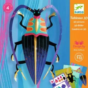 COFFRET TABLEAUX 3D PAPER BUGS - DJECO