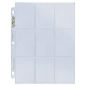 FEUILLE DE CLASSEUR - ULTRA PRO SILVER