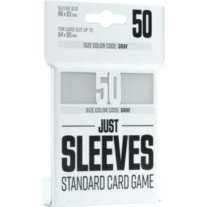 GG - 50 JUST SLEEVES - STANDARD CARD GAME WHITE