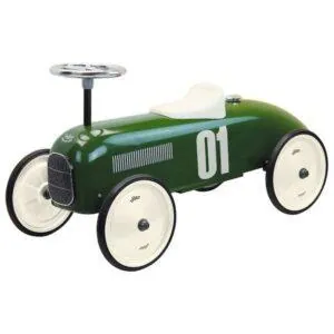 PORTEUR VOITURE METAL VINTAGE - VERT FONCE - VILAC