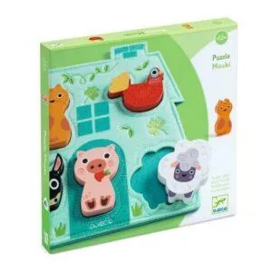 PUZZLE DJECO ENCASTREMENT : MOUKI