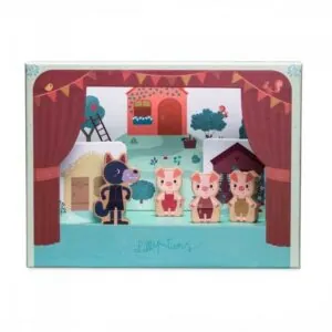 THEATRE MAGNETIQUE LE LOUP ET LES 3 PETITS COCHONS - LILLIPUTIENS