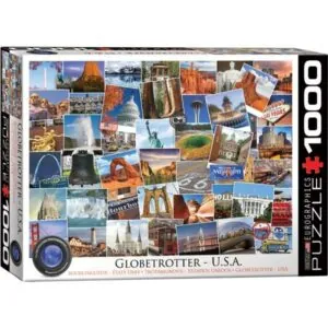 PUZZLE EUROGRAPHICS GLOBE-TROTTER : BOURLINGUEUR USA - 1000 PIECES