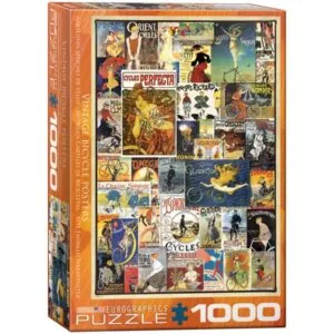 PUZZLE EUROGRAPHICS : ANCIENNES AFFICHES DE VELOS - 1000 PIECES