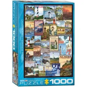 PUZZLE EUROGRAPHICS : AFFICHES ANCIENNES PHARES - 1000 PIECES