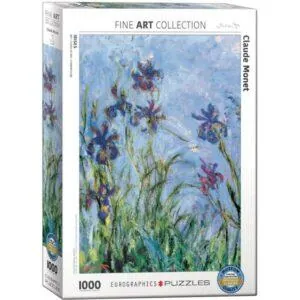 PUZZLE EUROGRAPHICS - C. MONET : IRIS - 1000 PIECES