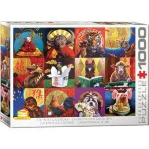 PUZZLE EUROGRAPHICS - L. HEFFERNAN : CALENDRIER CHINOIS - 1000 PIECES