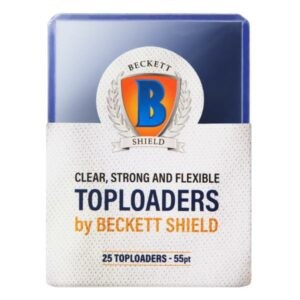 BECKETT SHIELD - 25 TOPLOADER 55PT REGULAR CLEAR-
