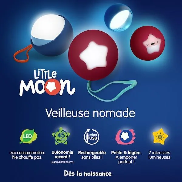 VEILLEUSE LITTLE MOON BLEUE - PABOBO – Image 7