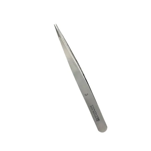 T12003- Pince Brucelle de précision à pointe droite