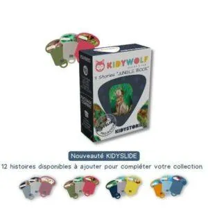 KIDYSTORIES RECHARGE POUR PROJECTEUR KIDYSLIDE : LIVRE DE LA JUNGLE - KIDYWOLF