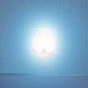 VEILLEUSE MURALE AUTOMATIQUE BLANCHE - PABOBO