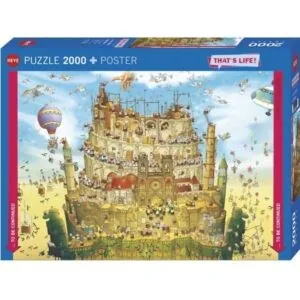 PUZZLE HEYE - THAT'S LIFE - M. DEGANO : TOUT EN HAUT - 2000 PIECES