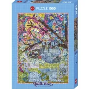 PUZZLE HEYE - QUILT ART : SEWN SLOTH - 1000 PIECES