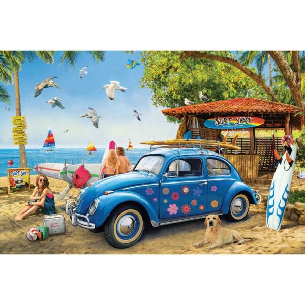 PUZZLE EUROGRAPHICS : COCCINELLE SURF SHACK - 1000 PIECES – Image 2