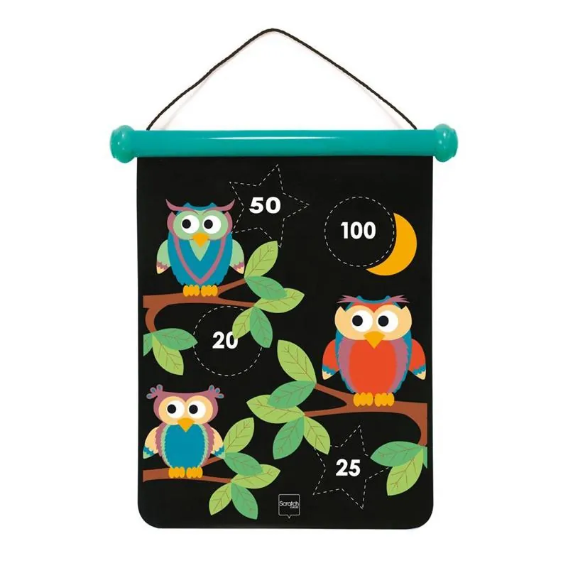 JEU DE FLECHETTES MAGNETIQUES MEDIUM HIBOU - SCRATCH – Image 3